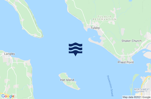 Tulalip Bay, United States tide chart map