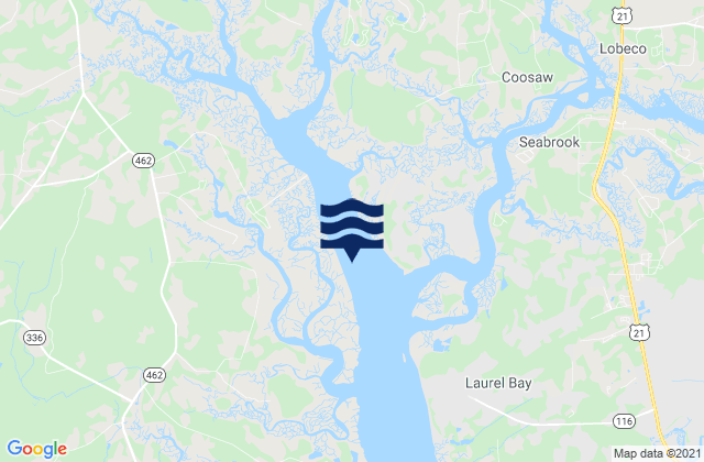 Tulifiny River I 95 Bridge, United States tide chart map