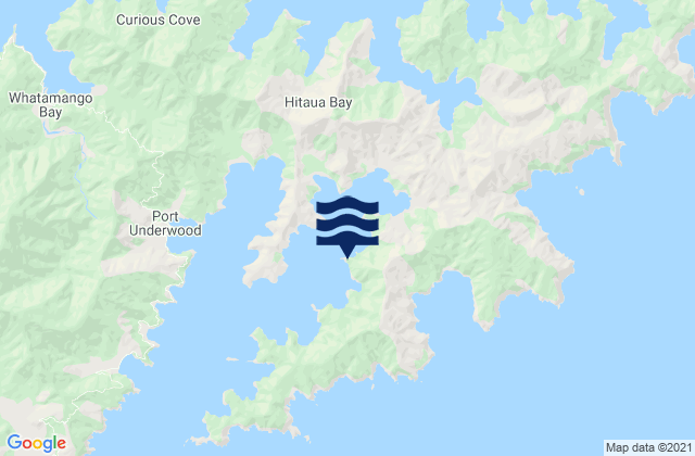 Tumbledown Bay, New Zealand tide times map