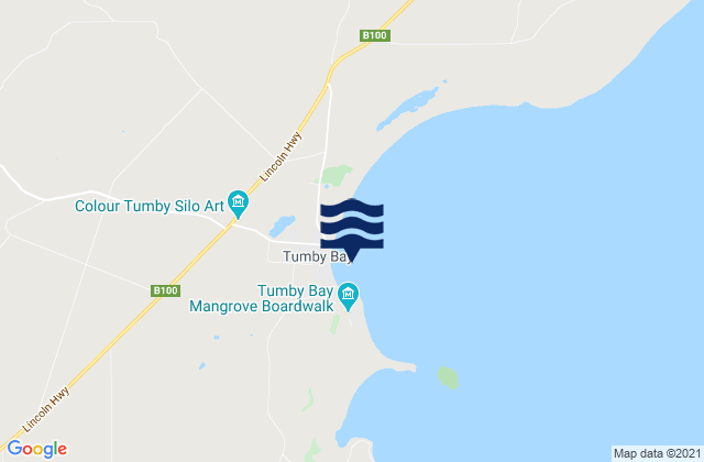 Tumby Bay, Australia tide times map