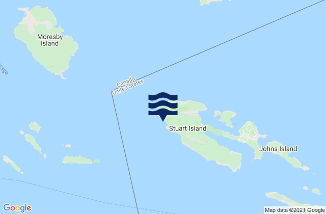 Turn Point Stuart Island, United States tide chart map