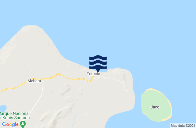 Tutuala, Timor Leste tide times map