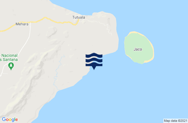 Tutuala, Timor Leste tide times map
