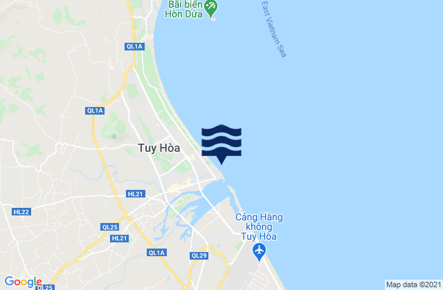 Tuy Hoa, Vietnam tide times map