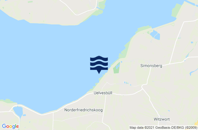 Uelvesbull, Germany tide times map