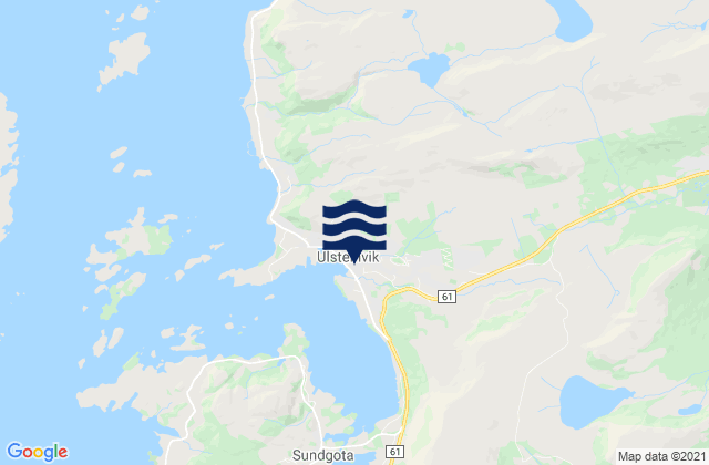 Ulstein, Norway tide times map