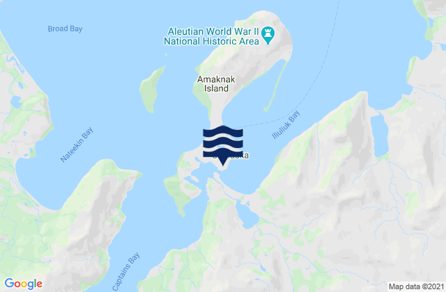 Unalaska, United States tide chart map