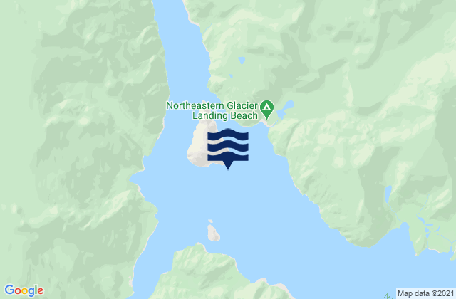 Upper Northwestern Fiord (Harris Bay), United States tide chart map