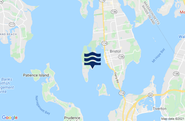 Usher Point, United States tide chart map