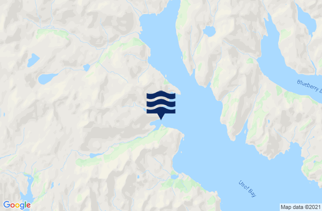 Usof Bay, United States tide chart map