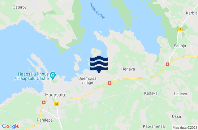 Uuemoisa, Estonia tide times map