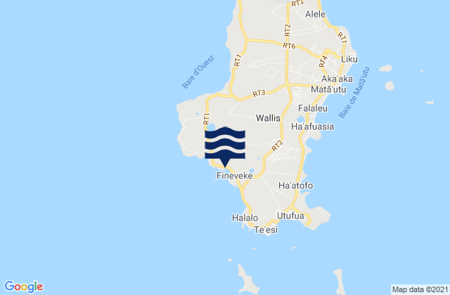Uvea, Wallis and Futuna tide times map