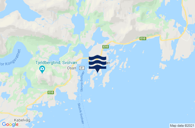 Vagan, Norway tide times map
