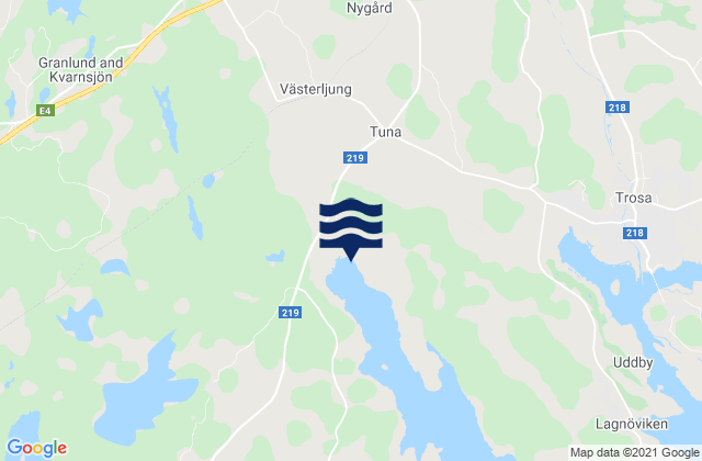 Vagnhaerad, Sweden tide times map
