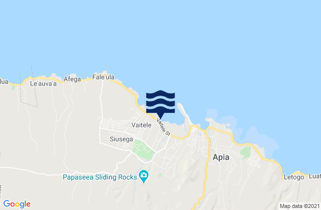 Vaiusu, Samoa tide times map
