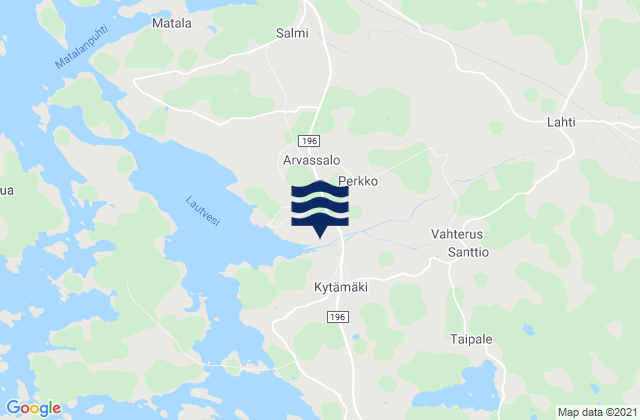 Vakka-Suomi, Finland tide times map