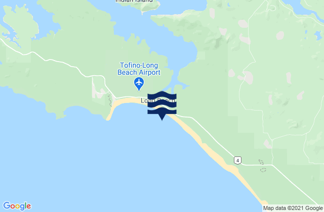 Vancouver Island North (Long Beach), Canada tide times map