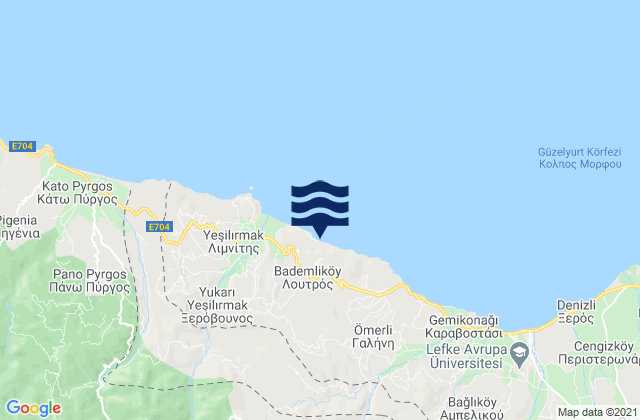Variseia, Cyprus tide times map