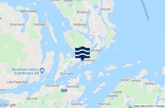 Varmdo Kommun, Sweden tide times map