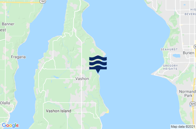 Vashon, United States tide chart map