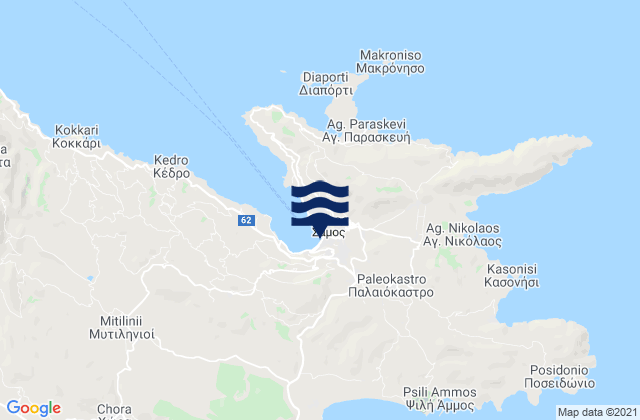 Vathy, Greece tide times map