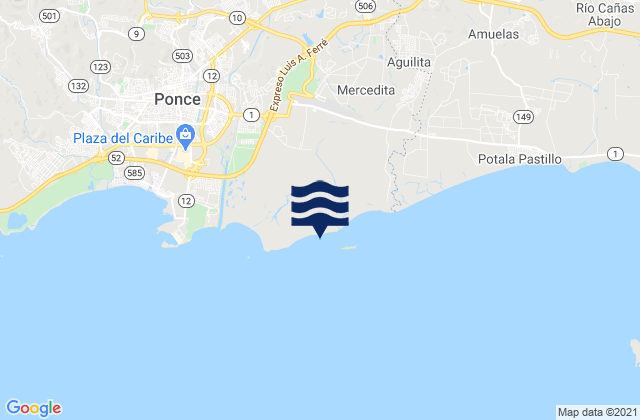 Vayas Barrio, Puerto Rico tide times map