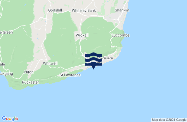 Ventnor Beach, United Kingdom tide times map