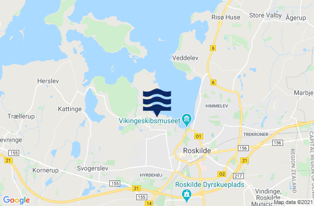 Viby, Denmark tide times map