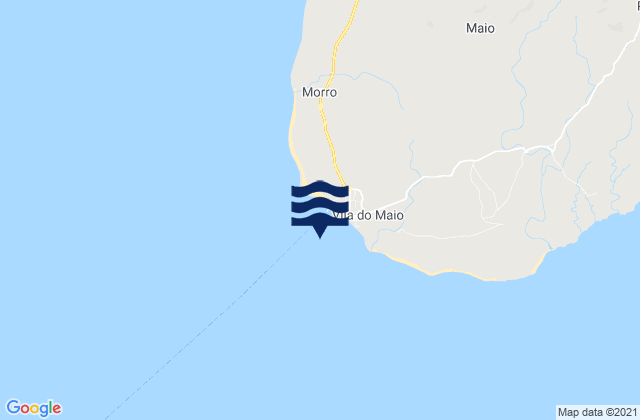 Vila do Maio, Cabo Verde tide times map