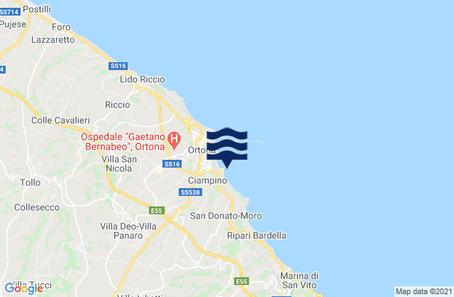 Villa Caldari, Italy tide times map