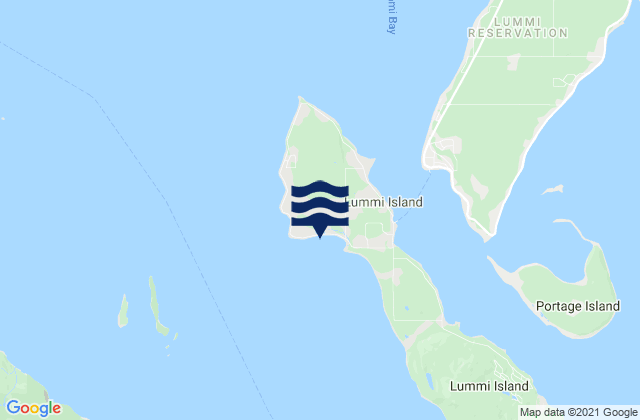 Village Point Lummi Island, United States tide chart map