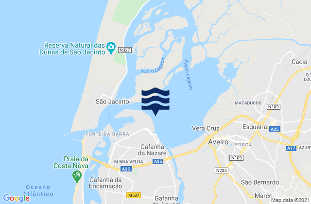 Vista Alegre, Portugal tide times map