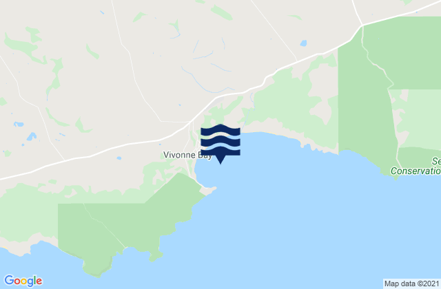 Vivonne Bay, Australia tide times map