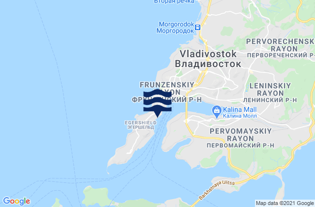 Vladivostok, Russia tide times map
