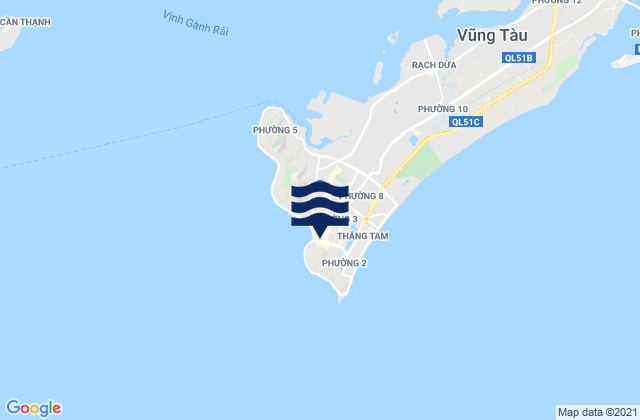 Vung Tau, Vietnam tide times map