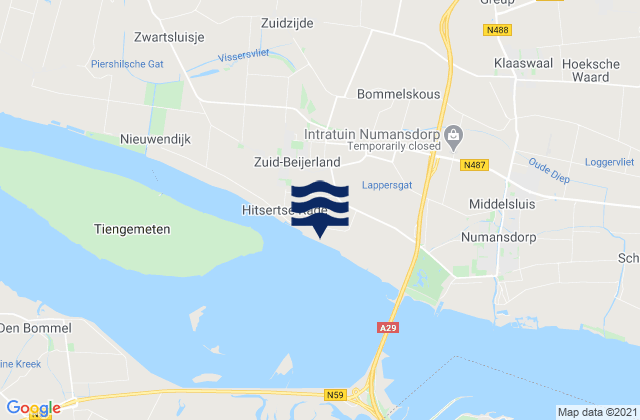 Waalhaven, Netherlands tide times map