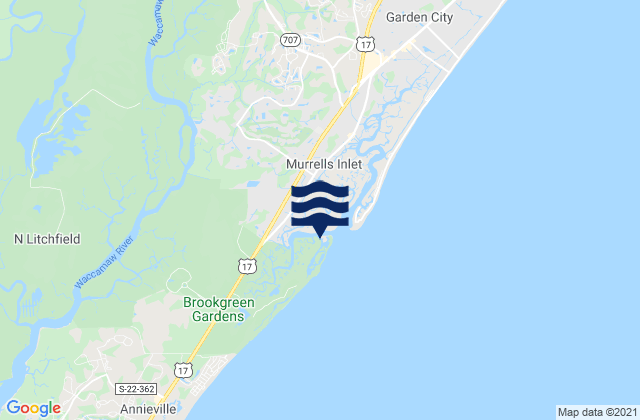 Wachesaw Landing, United States tide chart map
