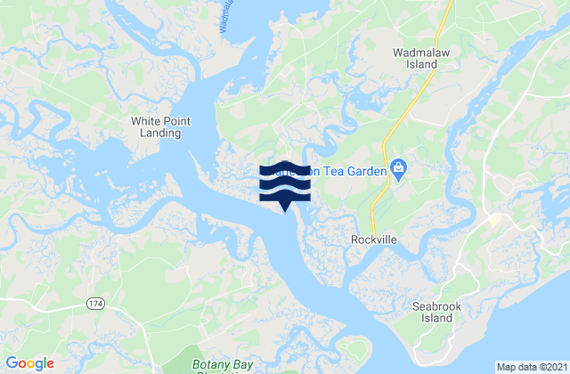 Wadmalaw Island Wadmalaw River entrance, United States tide chart map