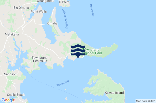 Waikauri Bay, New Zealand tide times map