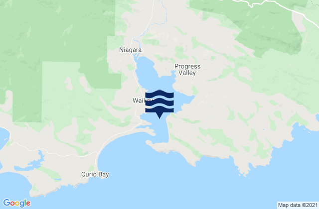 Waikawa Harbour, New Zealand tide times map