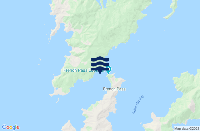 Wainui Bay, New Zealand tide times map