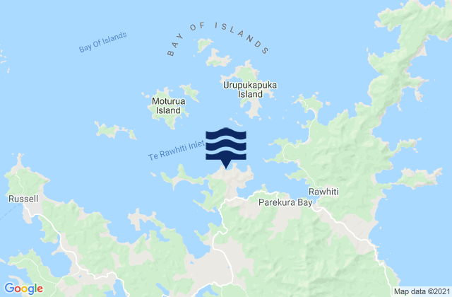 Waipiro Bay, New Zealand tide times map