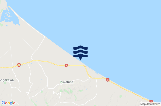 Waitangi Bay, New Zealand tide times map