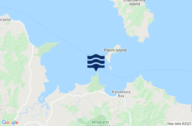 Waitawa Bay, New Zealand tide times map