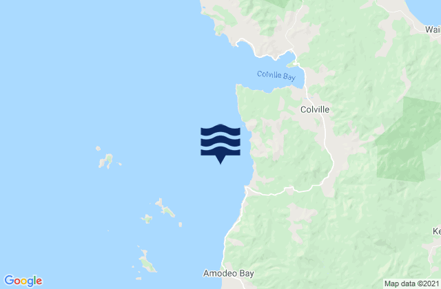 Waitete Bay, New Zealand tide times map