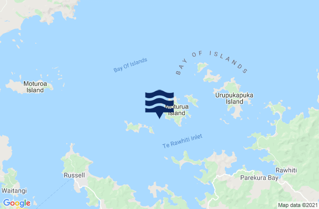 Waiti Bay, New Zealand tide times map