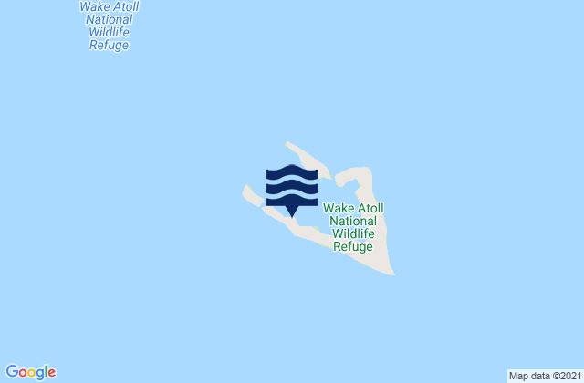 Wake Island Pacific Ocean, Micronesia tide times map