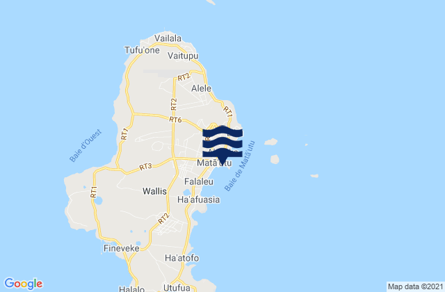 Wallis and Futuna tide times map