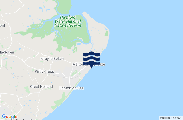 Walton-on-the-Naze, United Kingdom tide times map