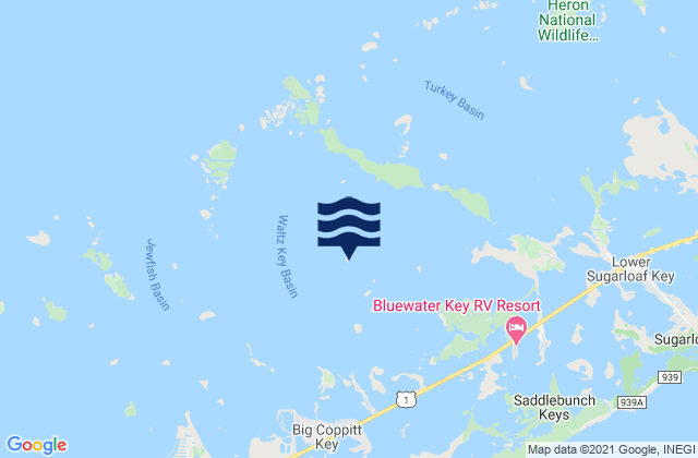 Waltz Key (Waltz Key Basin), United States tide chart map